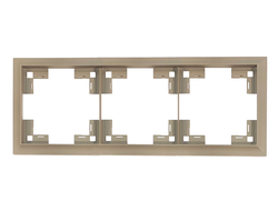 Рамка тройная классик, латте Rikett - 35930 LT