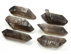 Кварц дымчатый, раухтопаз, кристалл двухголовик в ассортименте, Бразилия (44-48 мм, 12-16 г) №35769