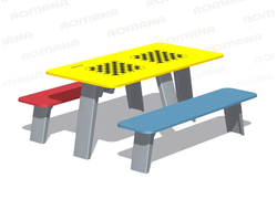 Стол со скамьями для дворов фото