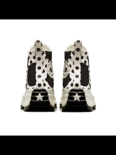 Кеды Converse Run Star Hike Platform Polka Dots Черно-Белые высокие