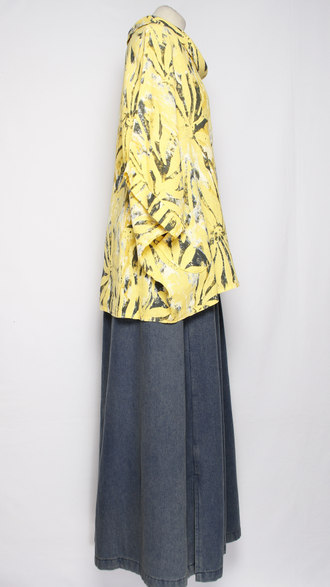 БЛУЗА ЛЁН "КИМОНО ХОМУТ АСТРА" белая, бежевая, св.бежевая, желтая до р.56