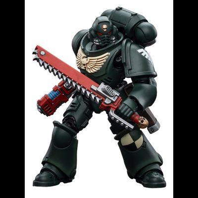 Сержант-интерцессор Темных Ангелов (Warhammer 40k) - КОЛЛЕКЦИОННАЯ ФИГУРКА 1/18 Dark Angels Intercessors Sergeant Caslan (JT4966) - JOYTOY