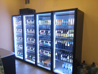 Морозильная камера на 4 стеклянных двери Коловрат 4, -15°C