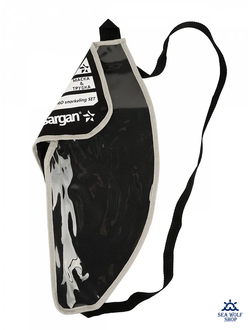 Маска для дайвинга с трубкой Sargan "БАТТЕРФЛЯЙ-М" бирюз. силикон