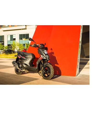 Скутер SYM CROX 125 Черный / Матовый Темно-Серый