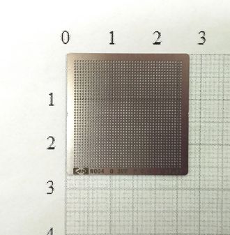 Трафарет BGA для реболлинга чипов универсальный, шаг 0.3мм., P=0.6, A=27x27
