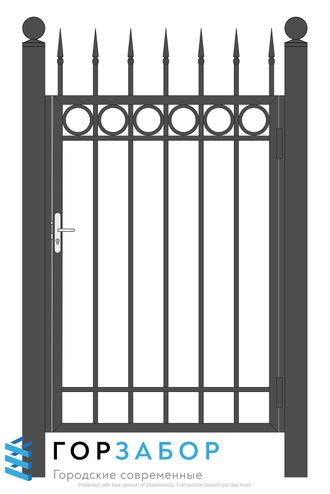 Изготовить калитку из профильной трубы с коваными элементами в Москве и МО