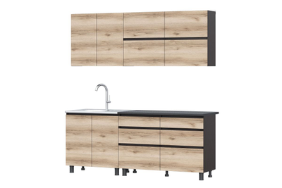 Кухня Симпл Берген (2,0) дуб делано/венге