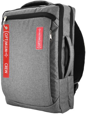 Рюкзак сумка для ноутбука 15.6 - 17.3 дюймов Optimum, серый