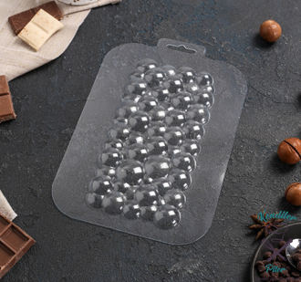 Молд пластиковый Плитка шоколада Пузырьки