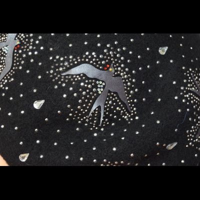 Стильный берет для женщин фетровый Италия Vizio 6429 черный