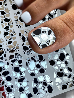 Пленки для педикюра с фольгой VIP-056 Серебро