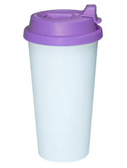 Термостакан с защелкой ФИОЛЕТОВАЯ крышка
