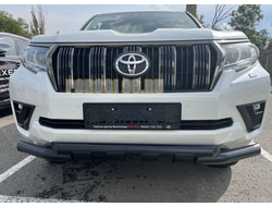 Защита переднего бампера (G) с покрытием «раптор» d76 для Toyota Land Cruiser Prado 150 (2017-)