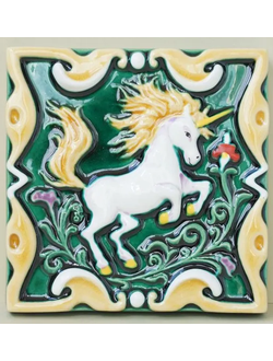 Единорог цветной (керамическая плитка)