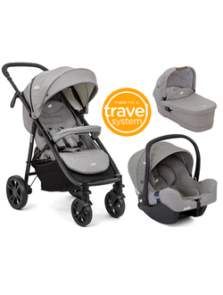 Joie Litetrax 4 DLX 3 в 1 коляска + автокресло Joie I-Snug группа 0 + спальный блок Ramble LX