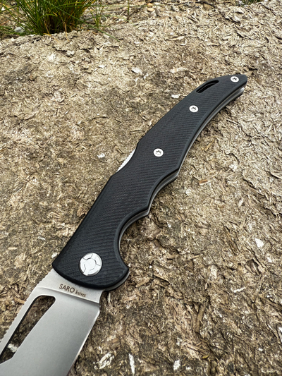 Складной нож Кайман XL сталь ELMAX, G10 "черный"