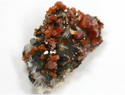 Ванадинит, кристаллы на породе, Марокко (41*23*17 мм, 18 г) №35883