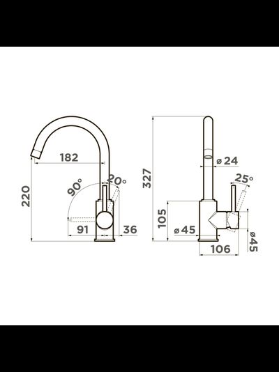 Смеситель OMOIKIRI SHINAGAWA