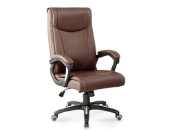 Кресло офисное Импульс коричневая экокожа