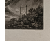 "Онфлер. Вход в порт" гравюра Charles Louis Mozin / Friedrich von Martens 1850-е годы