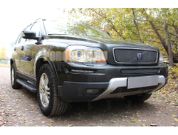 Защита радиатора Volvo XC90 2006-2009 black середина PREMIUM