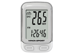 Велокомпьютер беспроводной белый