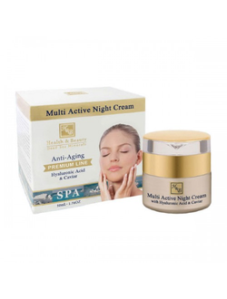 Мультиактивный ночной крем Health and Beauty Body and SPA Anti-Aging для возрастной кожи лица 50 мл