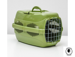 Переноска для животных " Спутник-ZooM" с металлической дверцей (до 9кг) 29*43*27,5см RP3992