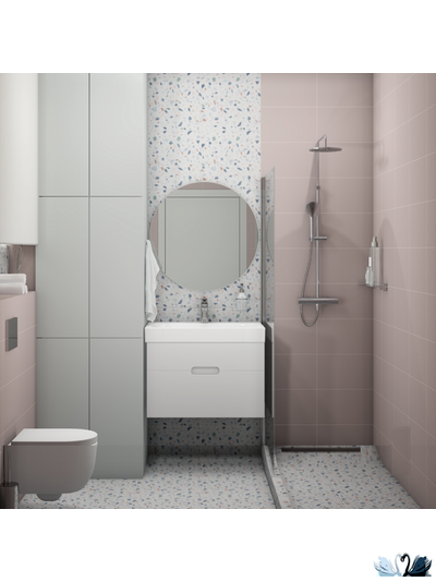 Плитка Creto Monica wine 25 х 40 см бордовая настенная