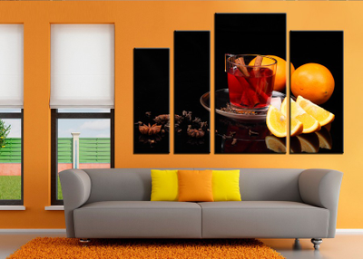 Модульная картина "Серьезный натюрморт"