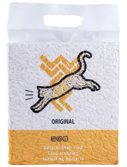 Комкующийся биоразлагаемый наполнитель WEWE для кошек, 2,8 кг (7 л)