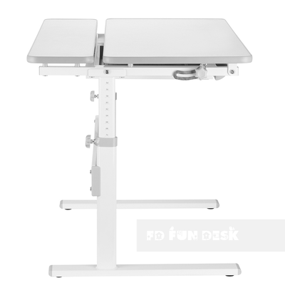 ПАРТА-ТРАНСФОРМЕР ДЛЯ ШКОЛЬНИКА FUNDESK COLORE GREY - вид сбоку