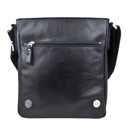 Кожаная мужская сумка Pontevico Premium black (арт. 5080-51)
