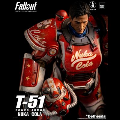 Силовая броня Т-51 "Нюка-Кола" (серия Fallout) - Коллекционная фигурка 1/6 Fallout T-51 Nuka Cola Power Armor (3Z07730W0) - Threezero