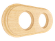 Деревянная рамка 2-местная бук натуральный (Лахта)