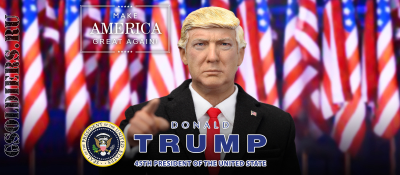 Дональд Трамп  - Коллекционная фигурка 1/6 Donald Trump (AP002) - DID