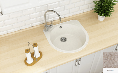 Кухонная мойка Fostogran Царера, 510х510х190мм, 435-Латте