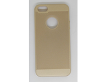 Защитная крышка iPhone 5/5S, перфорация, с вырезом под логотип золотистая