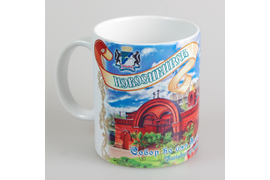 Сувенирная керамическая кружка 330 мл., Новосибирск