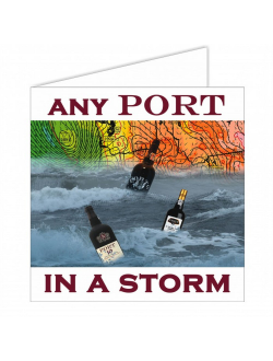 Открытка "Any port in a storm" Nauticalia 3340 150x150мм