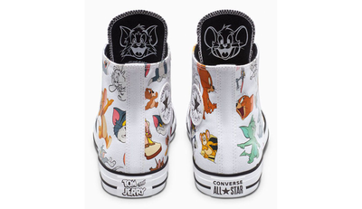 белые высокие Converse