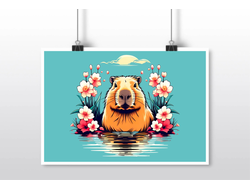 Плакат горизонтальный Капибара, Kapibara-san №21