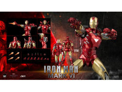 Железный Человек (Iron Man) - Коллекционная фигурка 1/12 SCALE The Infinity Saga DLX Iron Man Mark 6 (3Z05000C0) - Threezero