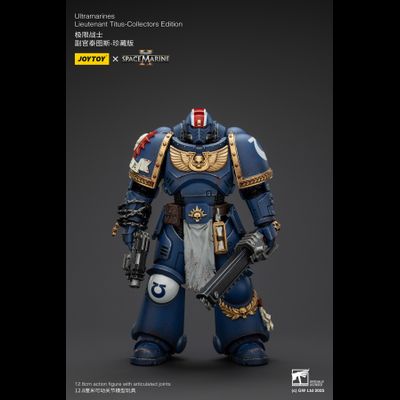 Тит, лейтенант Ультрамаринов (Warhammer 40k, Spacemarine II) - КОЛЛЕКЦИОННАЯ ФИГУРКА 1/18 Ultramarines Collectors Edition - Lieutenant Titus (JT01369) - JOYTOY
