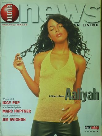 Kultur News Magazine July 2001 Aaliyah, Iggy Pop, Иностранные музыкальные журналы, Intpressshop