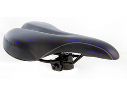 Седло, 260*150мм (черное с синим)