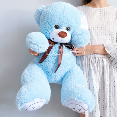 Плюшевый мишка 85 см голубой Михель