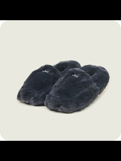 Тапочки-грелки для ног Luxury (угольные)