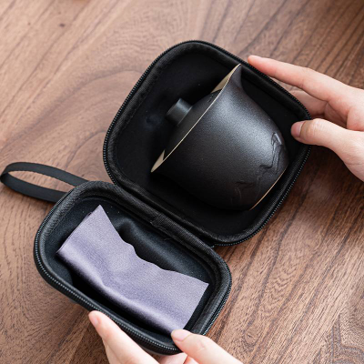 Набор посуды в чехле (чёрный)